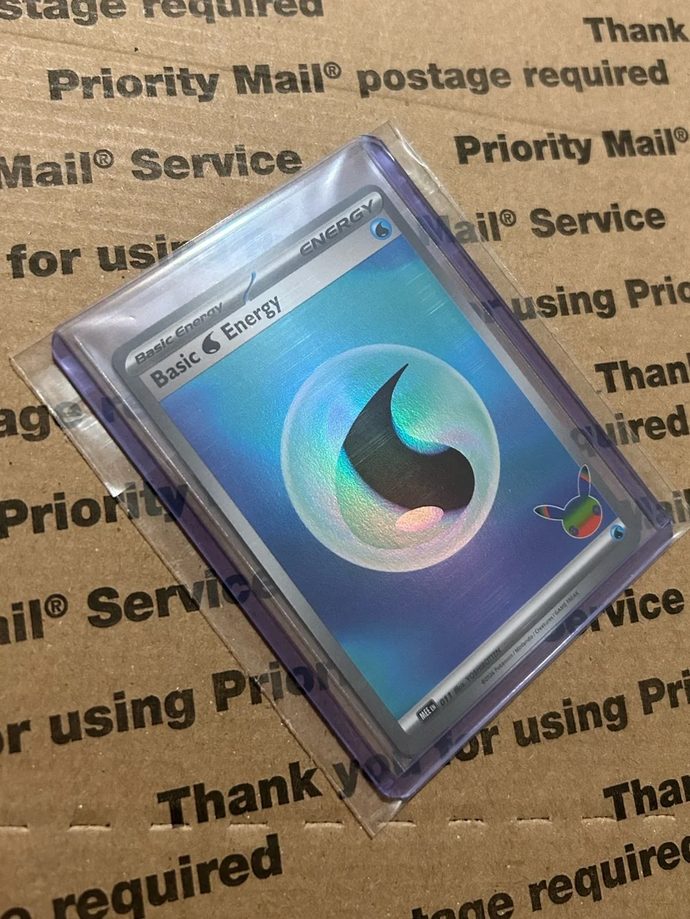 Holo Basic Water💧 Energy 30th Celebration Pokemon TCG Card No. 011